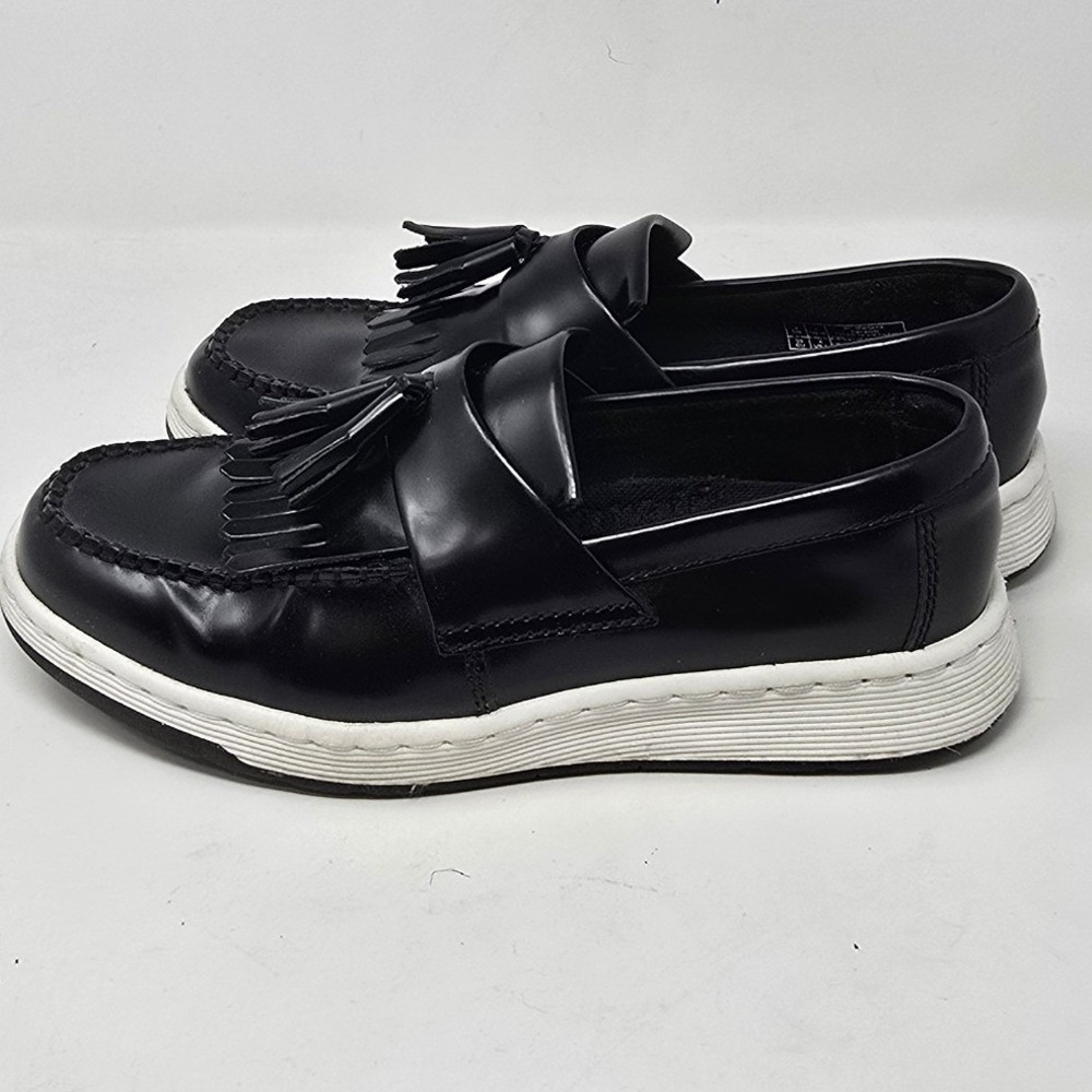 Dr Martens women 8 Edison Kiltie Tassel loafer Temperley leather black - Picture 9 of 14
